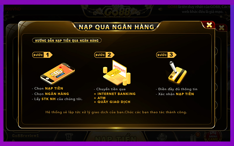 Cách nhận biết link GO88 giả qua giao diện và thanh toán
